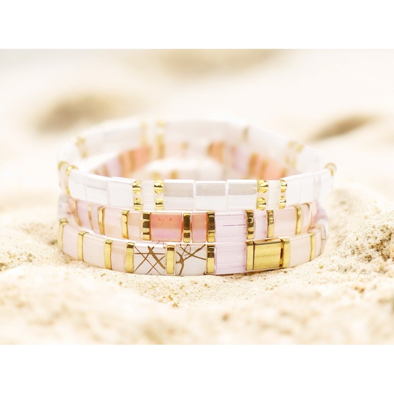 TOTALLY CHIC – Beaded Bracelets – Set of 3