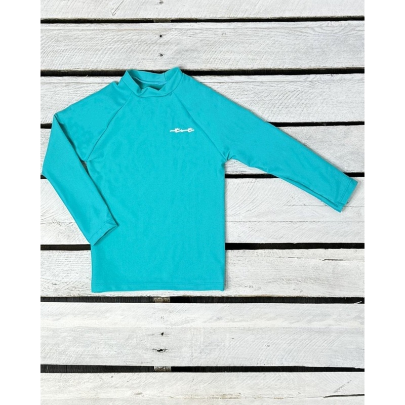 Aqua Long Sleeve Sun Shirt|6-12 months|18 months|2T|3T|4T|5|6|7|8