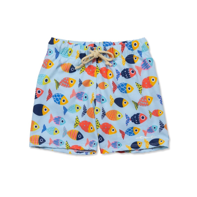 Colorful Fish Swim Trunks|6-12 months|18 months|2T|3T|4T|5|6|7|8