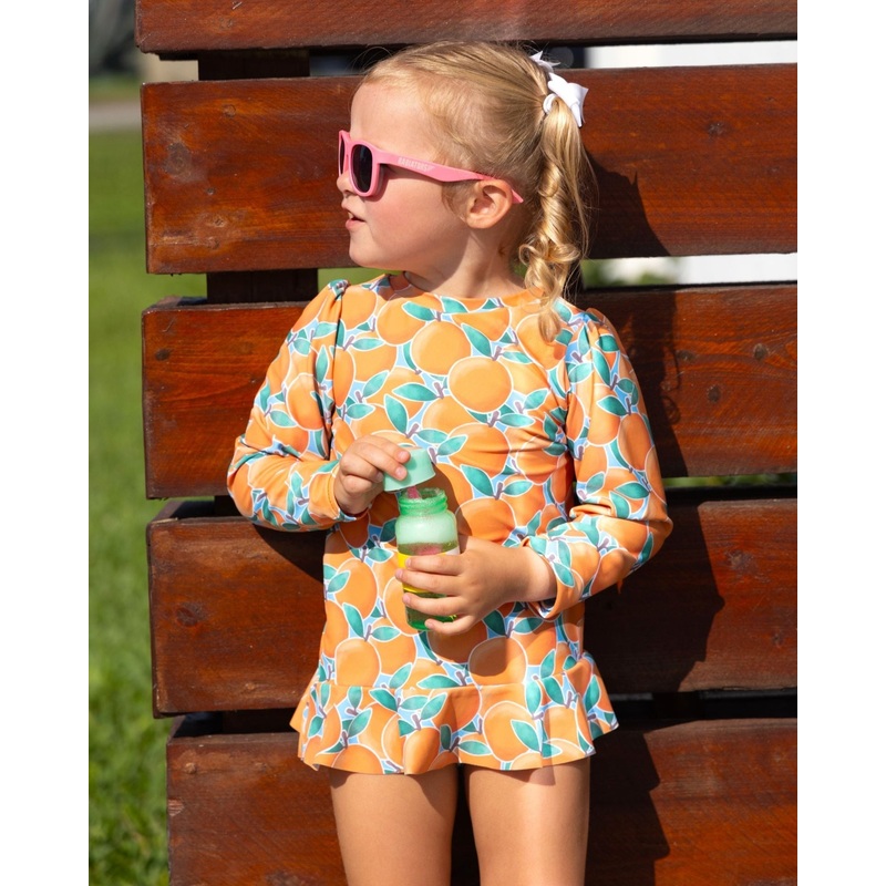 Cuties Girls Long Sleeve Sun Shirt and Bottom Set