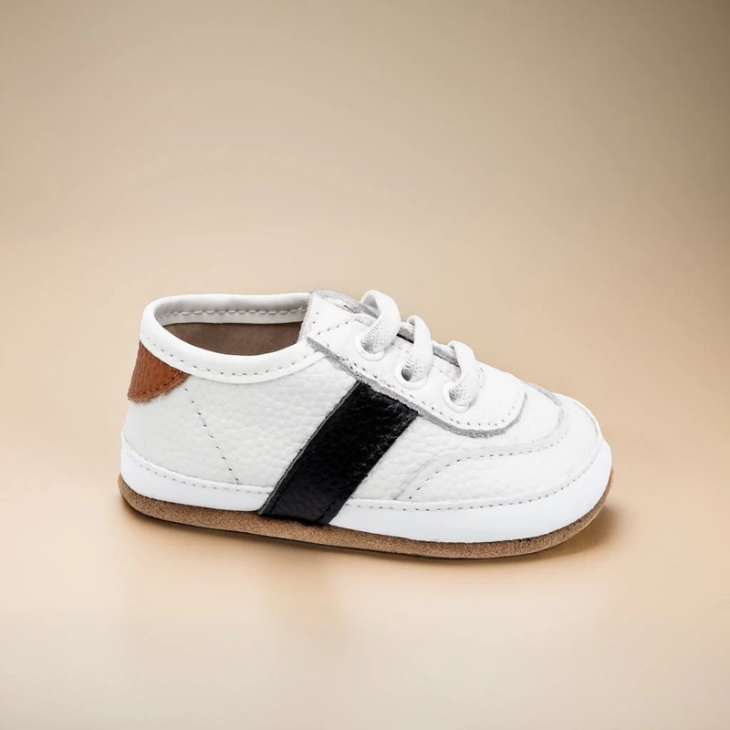 The Love Bug Sneaker|White and Black|White and Pink|2 (Original Non-Slip Soft Sole)|3 (Original Non-Slip Soft Sole)|4 (Original Non-Slip Soft Sole)|5 (Barefoot Sole)|6 (Barefoot Sole)|7 (Barefoot Sole)|8 (Barefoot Sole)|9 (Barefoot Sole)|10 (Barefoot Sole