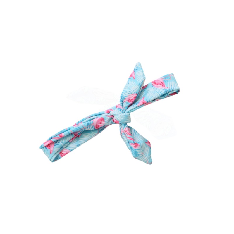 Aqua Flamingo Headwrap|One Size