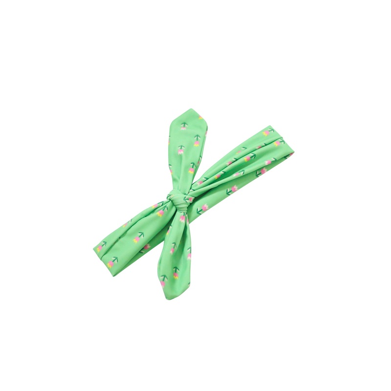 Green Tulip Swim Headwrap|One Size