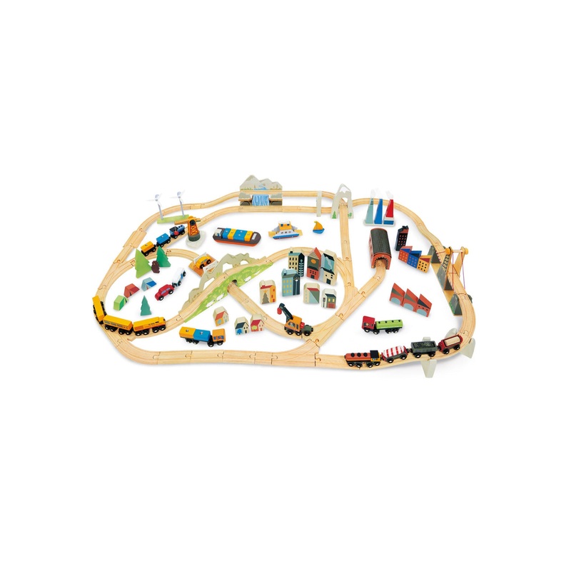 Tender Leaf Toys Mountain View Train Set