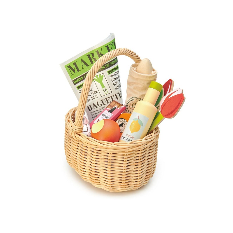 Tender Leaf Toys Wicker Shopping Basket