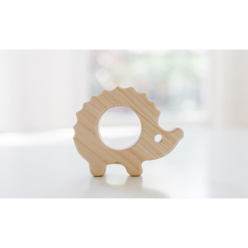 Hedgehog Wooden Baby Grasping Toy