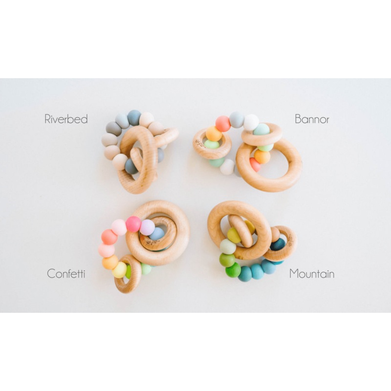 Saturn Ring Wooden Baby Teether