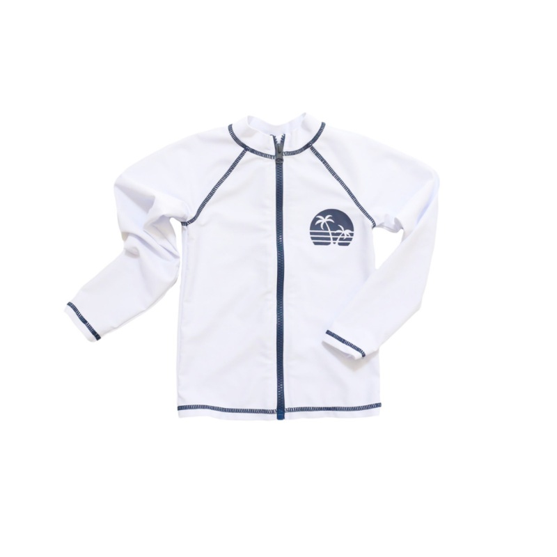 Shorewood Zip Up Rash Guard|12m|2t|3t|4t|5y|6y|7y|8y|10y|12y|14y