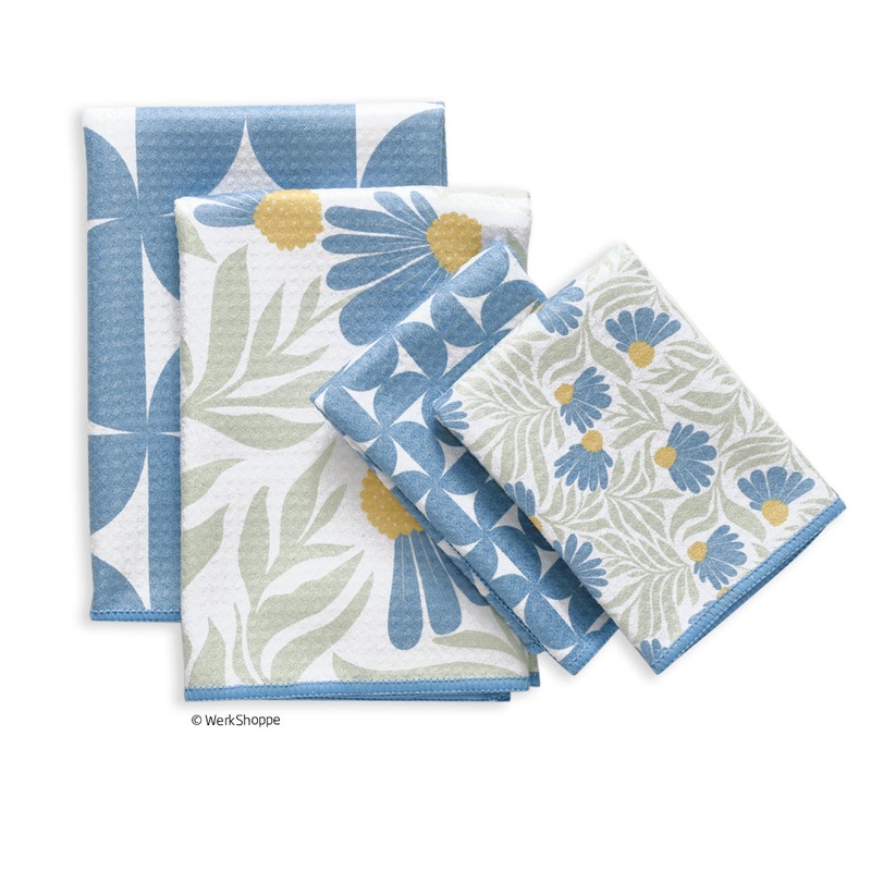 Blue Coneflower All Purpose Towel Set