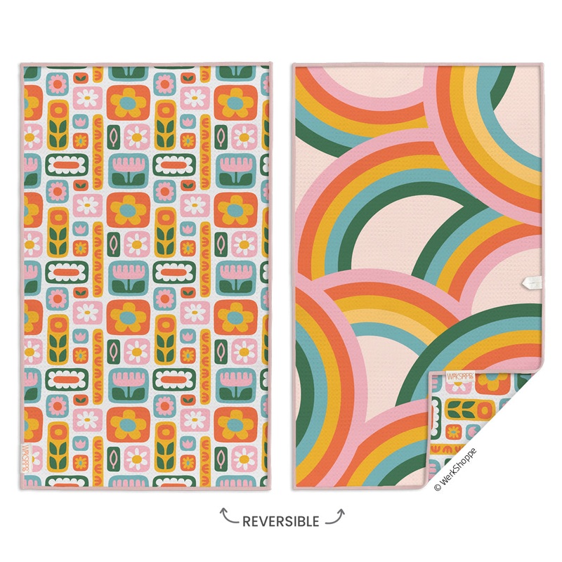 Daisies & Rainbows Microfiber Towel