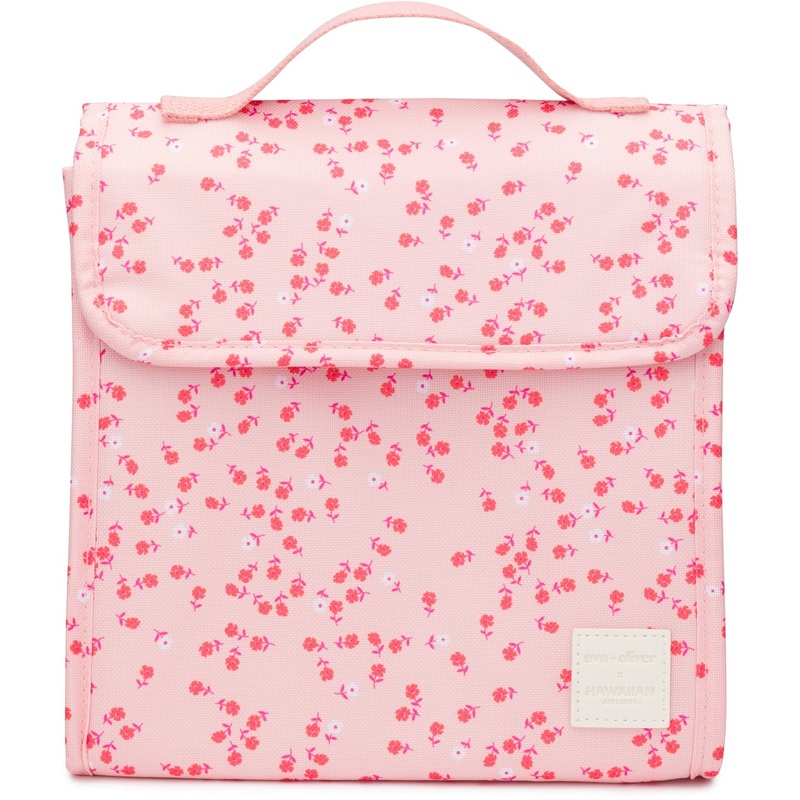Lunch Tote|ava + oliver x Hawaiian Airlines|Sage Checker|Pink Checker|Rose Daisy|Shaka