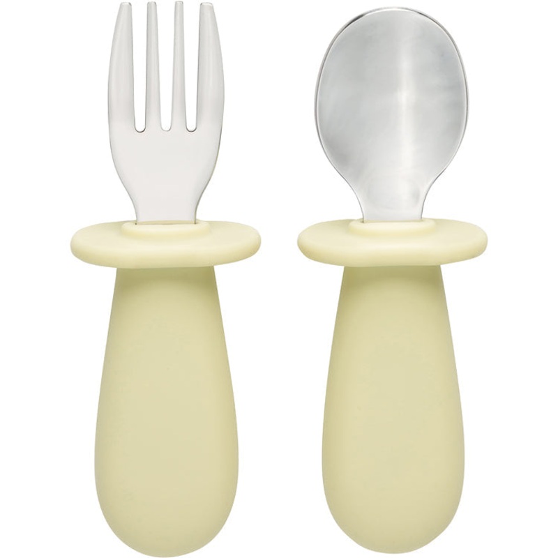 Toddler Utensil Set|Taupe|Slate|Rosewood|Pumpkin|Honeydew|Lavender|Guava|Cloud