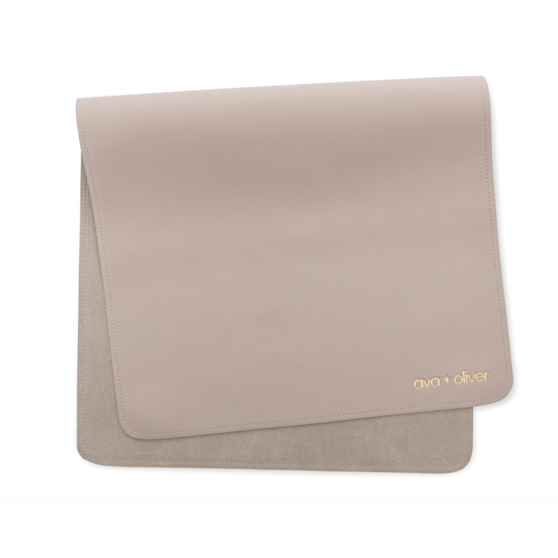 Vegan Leather Changing Mat | Grey
