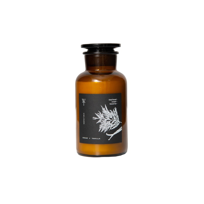 Apothecary Cedar and Vanilla Candle
