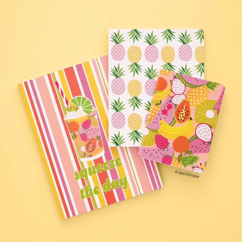 Squeeze The Day Stitched Notebook Set