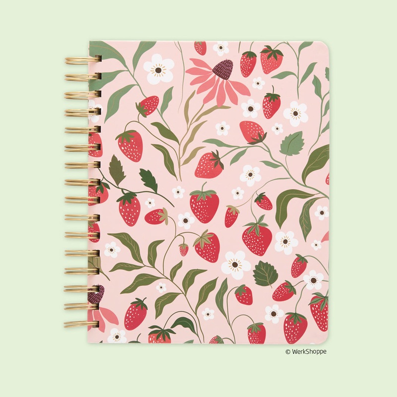 Strawberry Daydreams Spiral Notebook