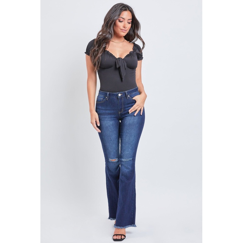 Women’s Essential Fray Hem Flare – Regular