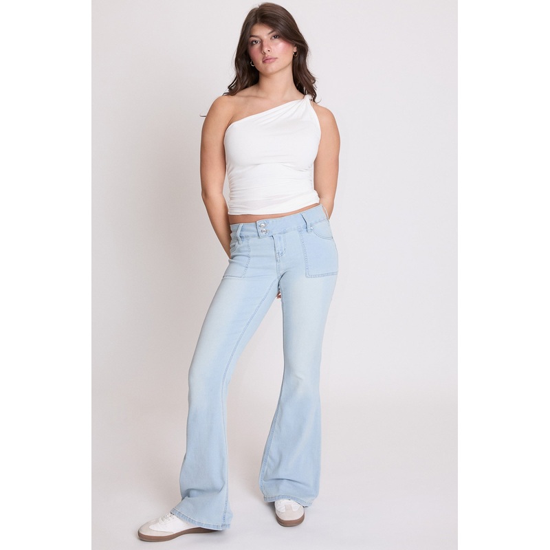 Women’s Flare Flap Back Pocket Jeans
