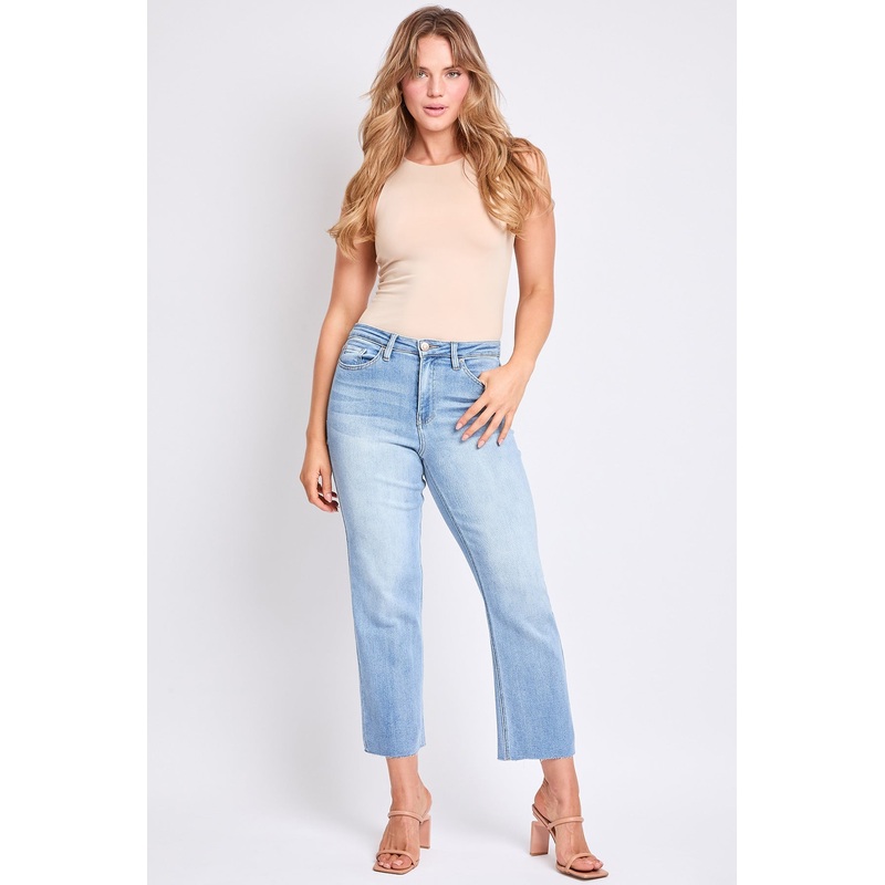 Women’s Luxe Cropped Straight Leg Jeans