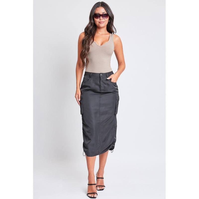 Women’s Midi Cargo Skirt|Black|Taupe|Moss|1|3|5|7|9|11|13