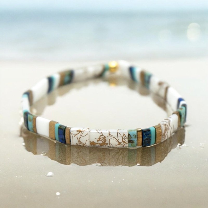 BLUE HILL BAY – Tila Bead Bracelet | Single