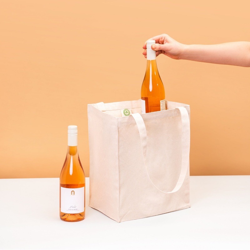 Canvas Wine Tote|1 Tote|2 Totes|3 Totes