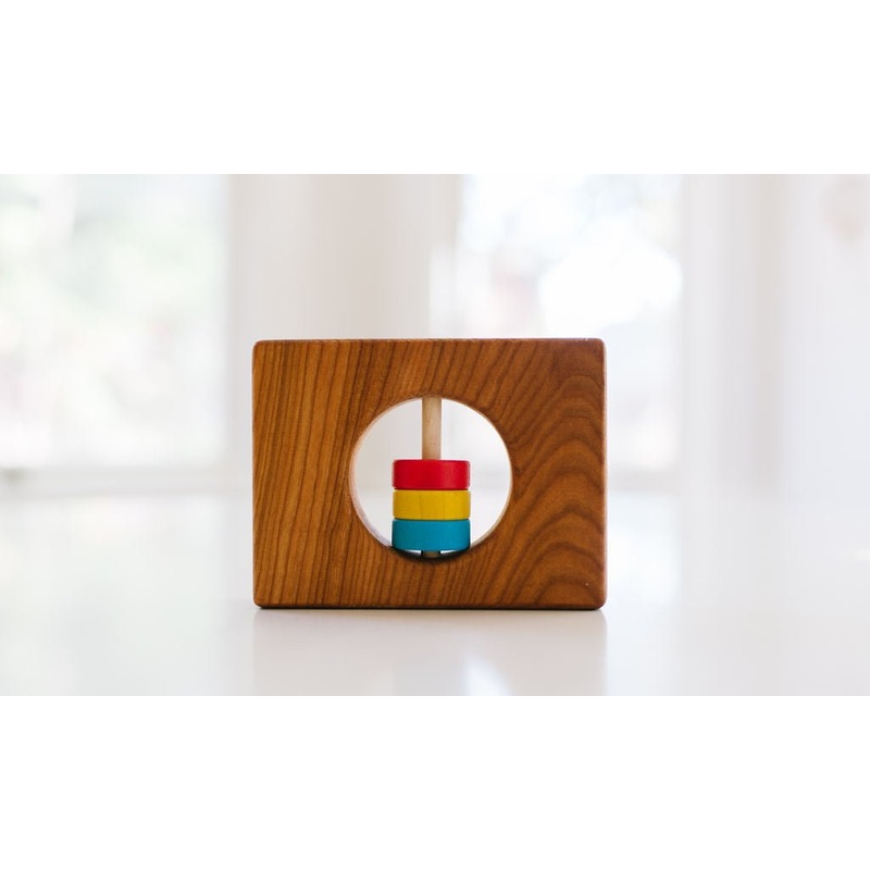 Colorado State Wooden Baby Rattle