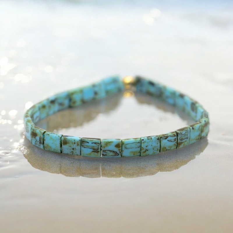 DIRTY TEAL – Tila Bead Bracelet | Single