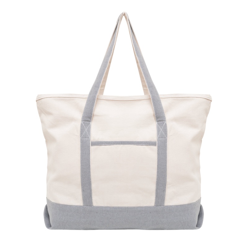 Extra Large Canvas Tote|Gray|Black|Navy|Purple