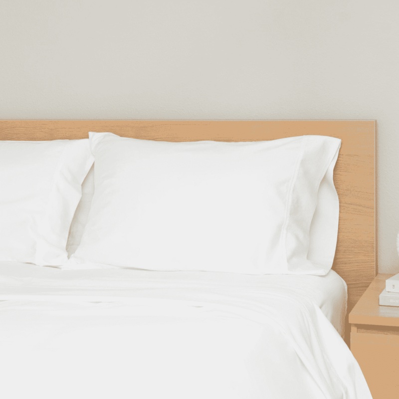 Organic Sateen Pillowcases|Pure White|Natural Cotton|Standard Pillowcases (Set of 2)|King Pillowcases (Set of 2)