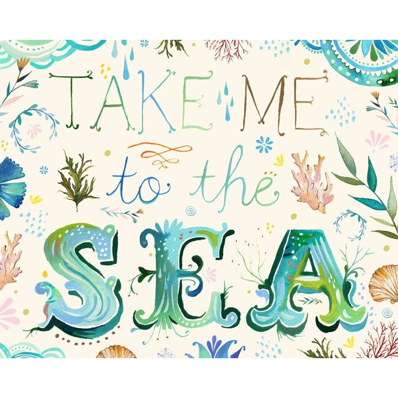 Take Me to the Sea Art Print|8 x 10