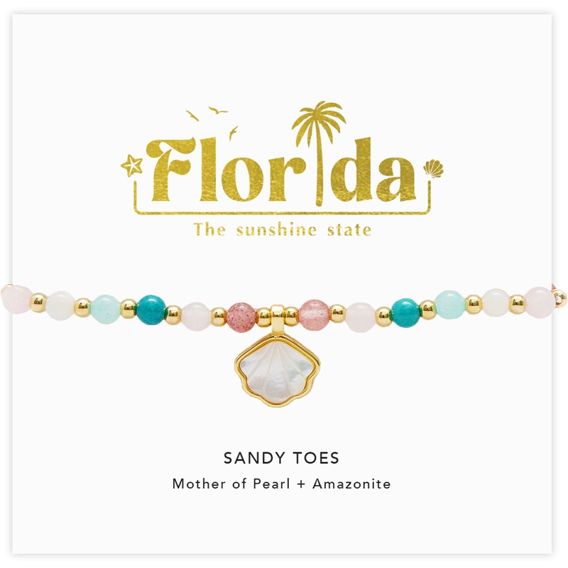 Florida Sandy Toes Bracelet|Pull Through