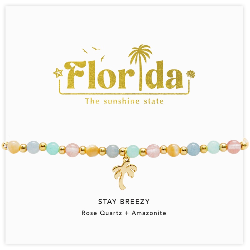 Florida Stay Breezy Bracelet|Pull Through