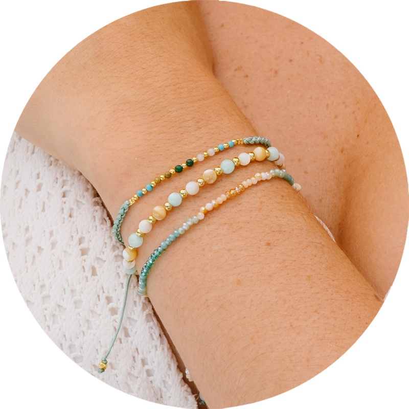 Imagination & Inner Peace 4mm Bracelet Stack