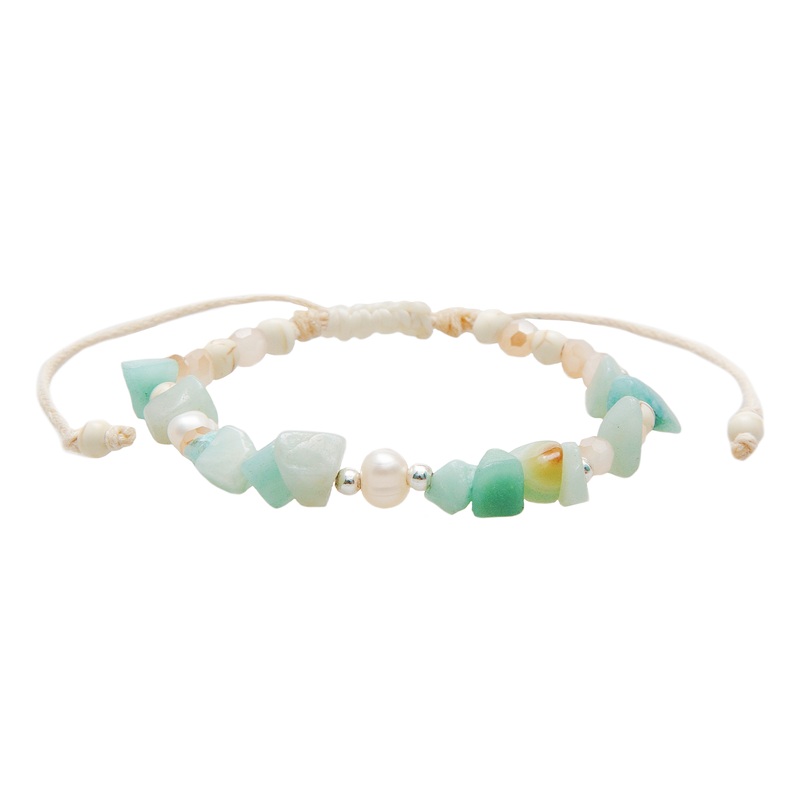 Teal Tide Seastone Bracelet|Pull Through