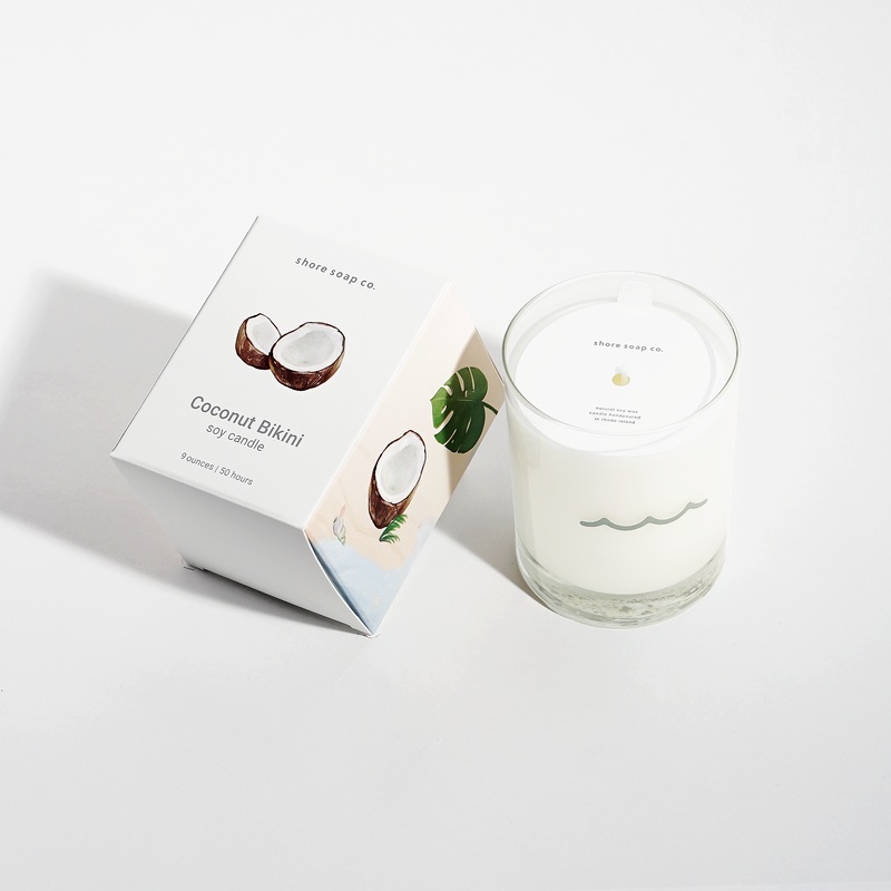 Coconut Bikini Candle|9 ounce|2 ounce
