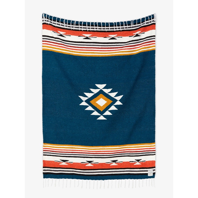 Navy Baja Mexican Blanket