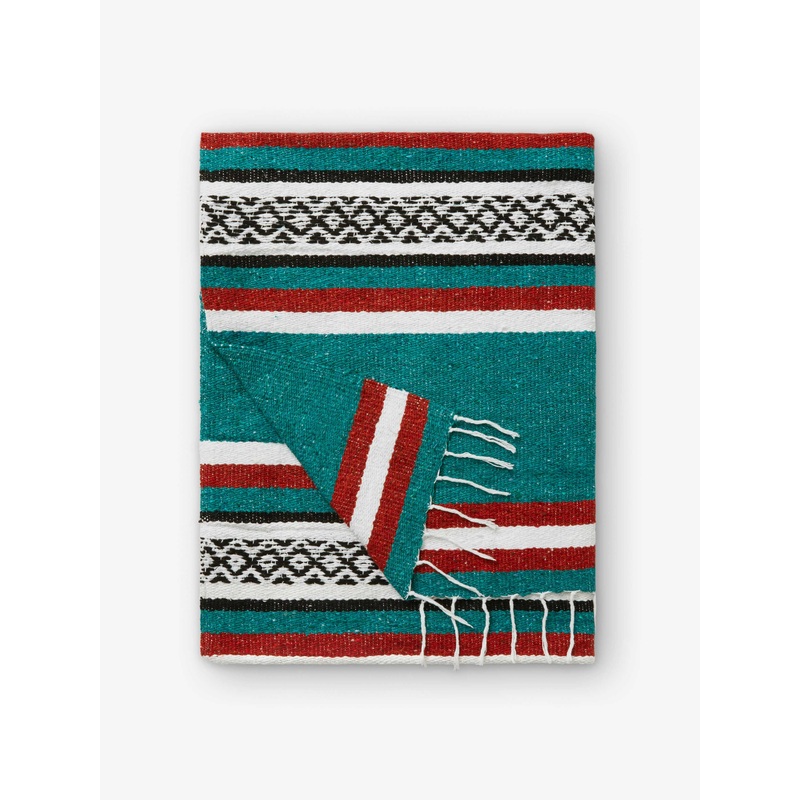 Rustic Green Cabo Mexican Blanket