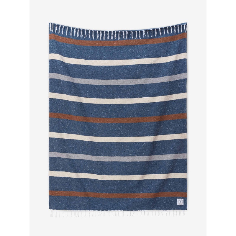 Slate Blue Riviera Mexican Blanket