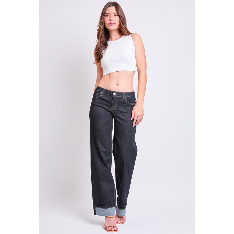 Women’s Britney Low Rise Wide Leg Cuff Jeans