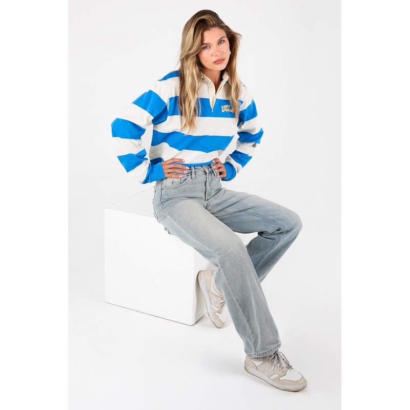 Women’s High Rise Relaxed Fit Rip Repair Jeans
