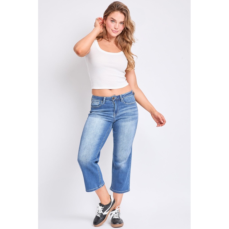 Women’s Luxe High Rise Cropped Wide Leg