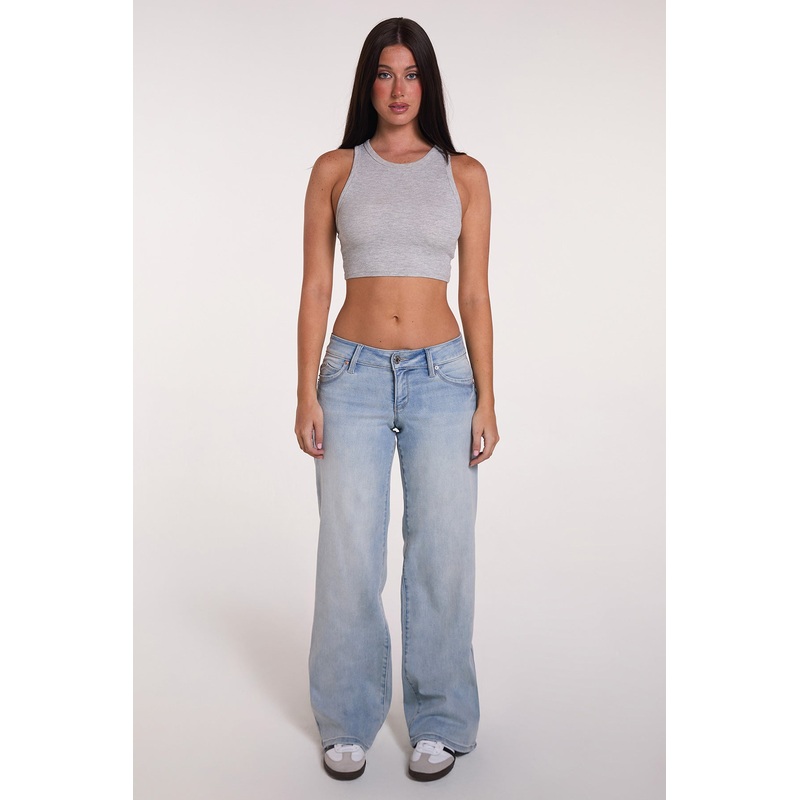 Women’s Luxe Low Rise WannaBettaButt Wide Leg Jeans