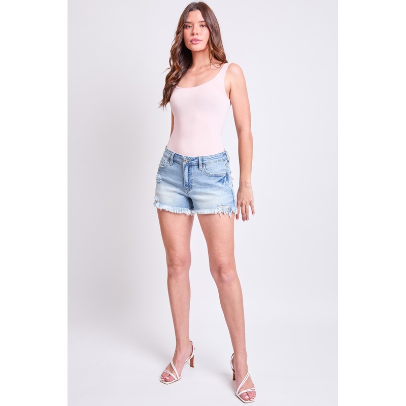 Women’s Luxe Mid Rise Short with Satin Bow