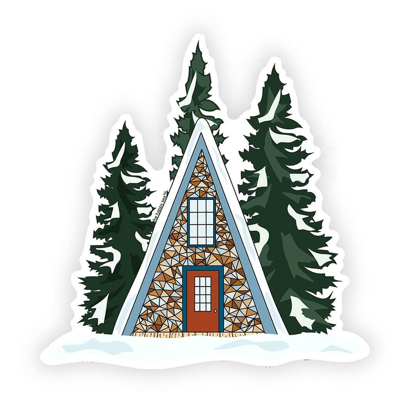 3 Cozy Cabin Sticker