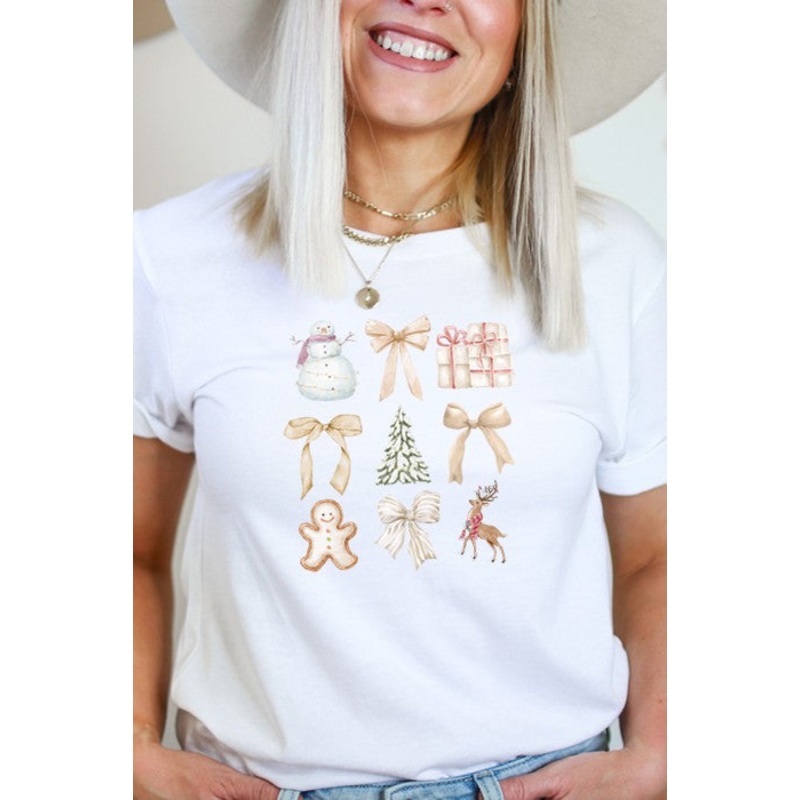 Christmas Things Tee|white|Heather Gray|Cream|Soft Pink|L|M|S|XL