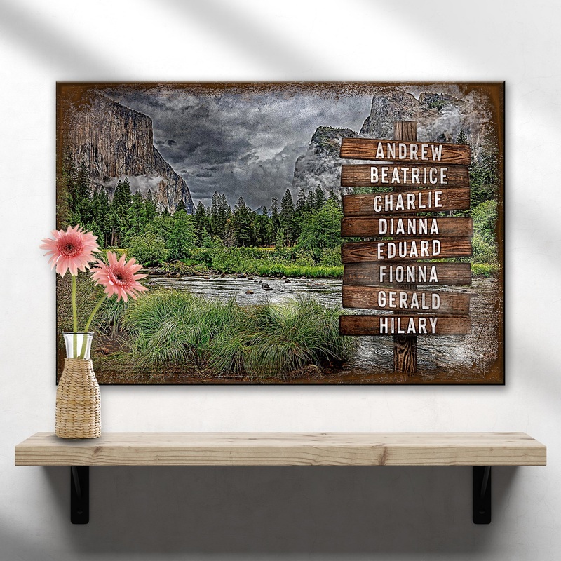 Lake Family Name Sign|18×12 inch Medium Premium Gallery Wrapped|24×16 inch Large Premium Gallery Wrapped|36×24 inch Extra Large Premium Gallery Wrapped