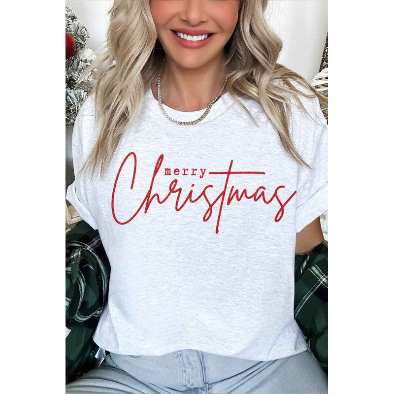 MERRY CHRISTIAN CHRISTMAS OVERSIZED TEE