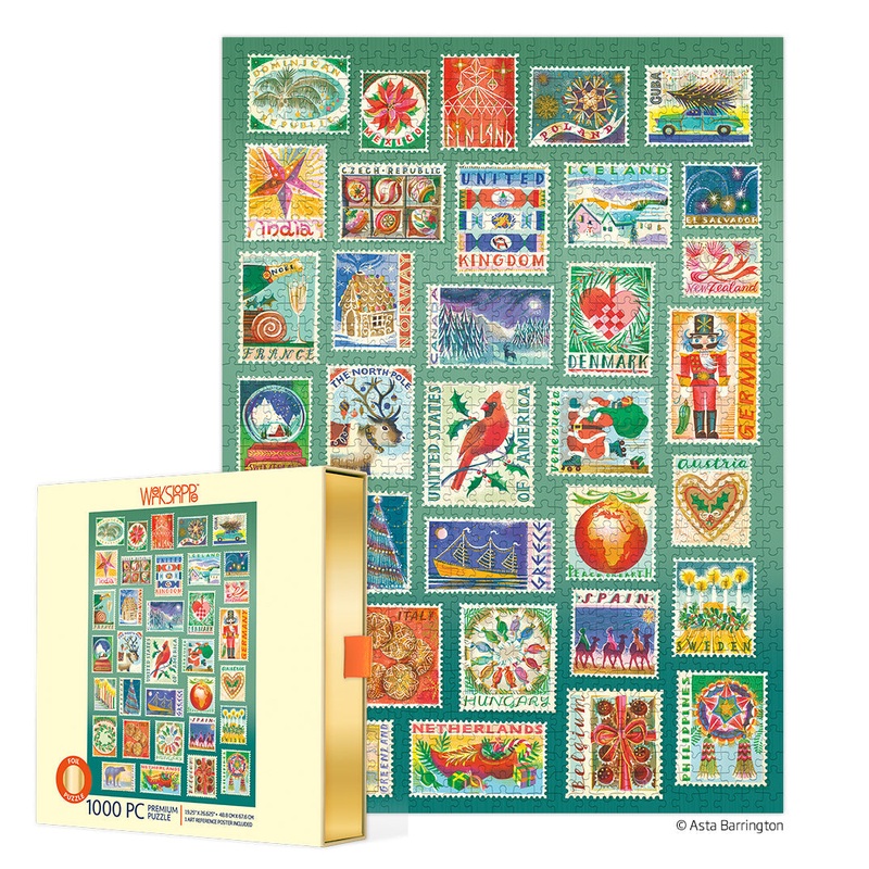 Seasonal Stamps 1000 Piece Puzzle