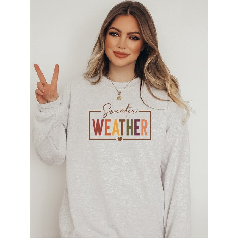 Sweater Weather Graphic Crewneck Sweatshirt